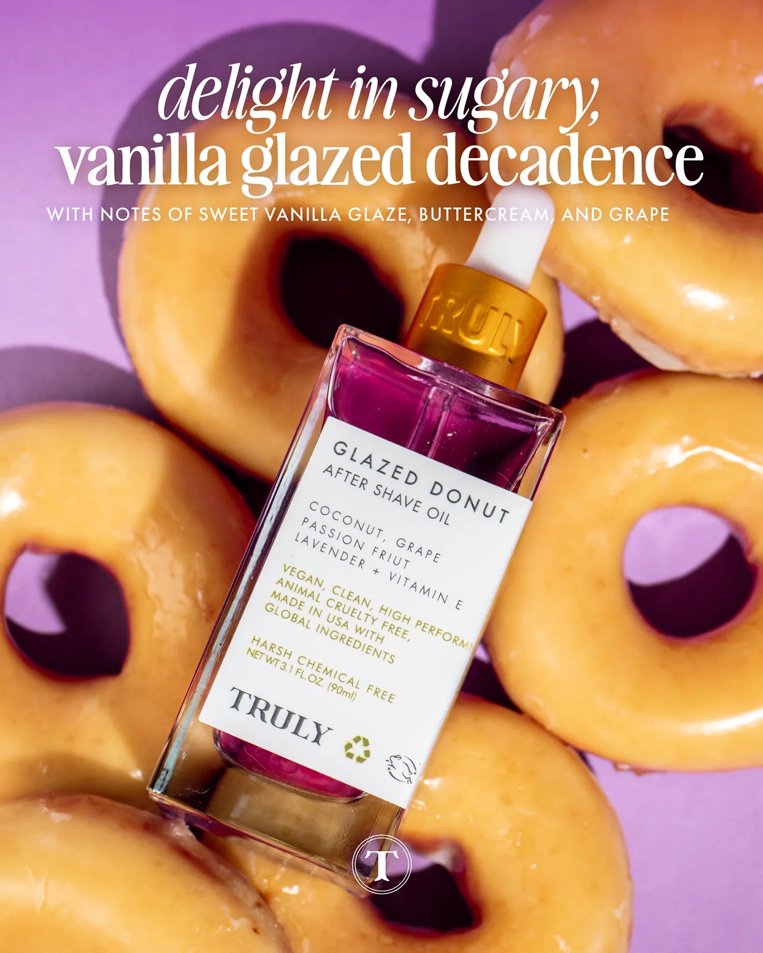 Glazed donut shave oil