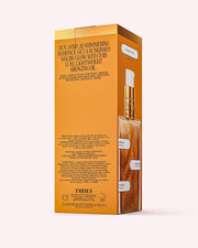 Golden-orange box of Truly Beauty Sun Drops Bronze Body Glow with a pump bottle image, highlighting its lightweight, hydrating formula for a sunkissed glow. The box displays instructions and product details.
