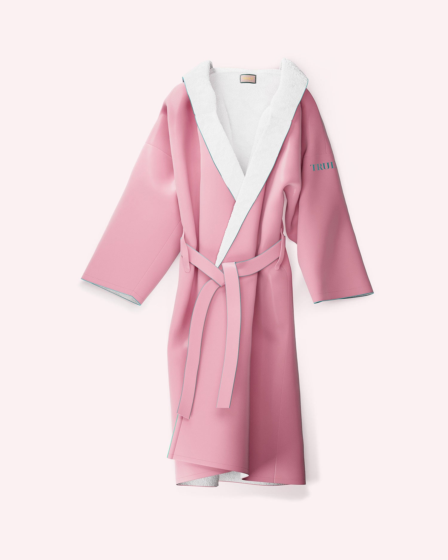 pink dressing robe ORGANIC COTTON ADULT ROBE : PINK