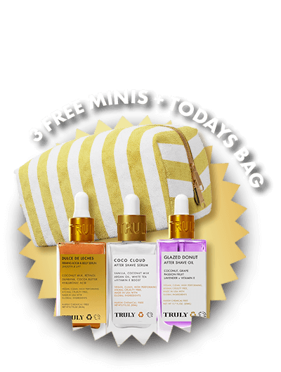 Three free minis with a yellow stripe bag as gifts on Labour Day Sale 2025