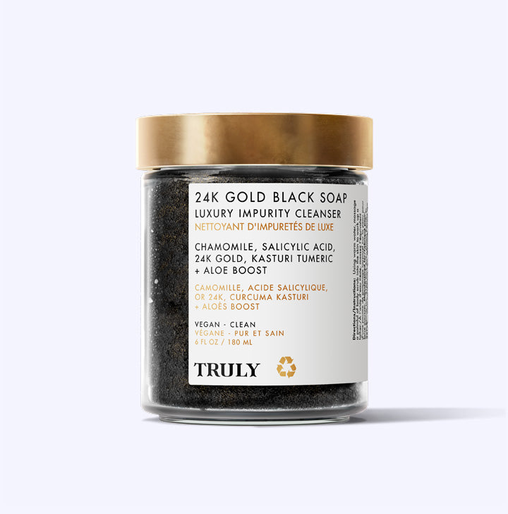 24K Gold Black Soap Luxury Impurity Cleanser