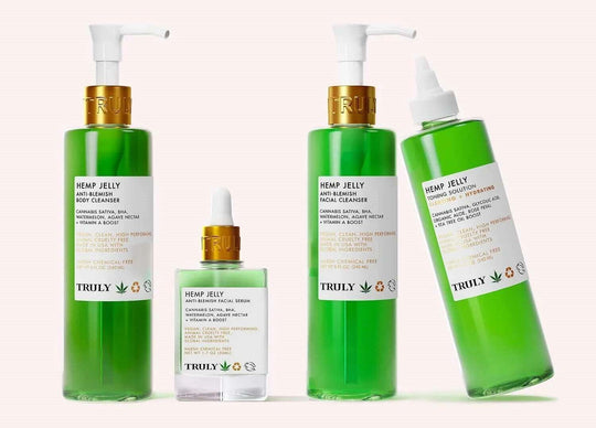 truly's CBD skincare collection