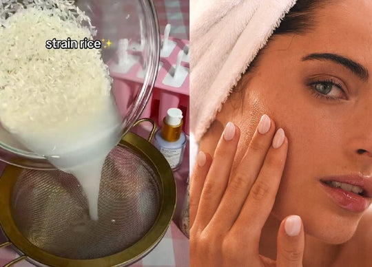 Truly Beauty's Coco Cloud routine on table - including razor, shave butter, serum, and moisturizer