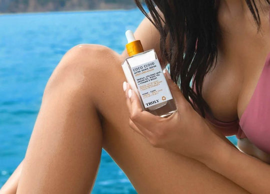 Does shaving cream expire |Truly's Coco Cloud Shave Butter without lid sat on fresh coconut