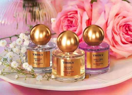 Closeup of Truly beauty products
