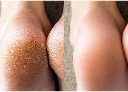 how to use body scrub | woman scooping out truly's smooth legend scrub with gold scoop
