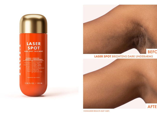 turmeric benefits for skin | side by side images - left image shows truly's sun drops oil and right image shows glass bowl of ground turmeric