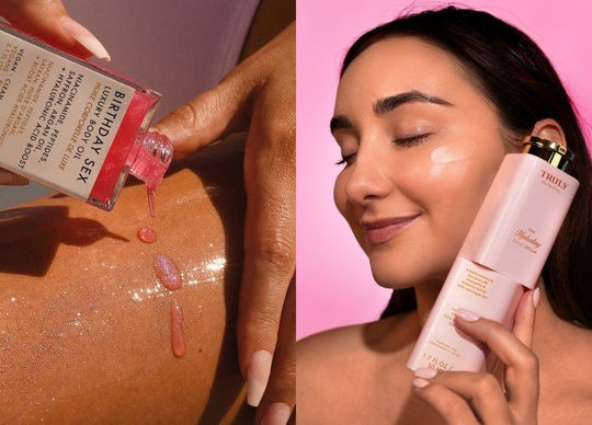 chrissy teigen skincare routine | close up of chrissy teigen