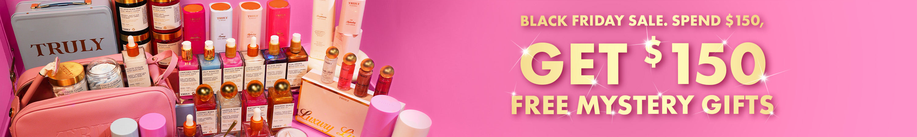 Free Bag and free Mystery products with shopping over $150 on the Black Friday Cyber Monday Sale 2025