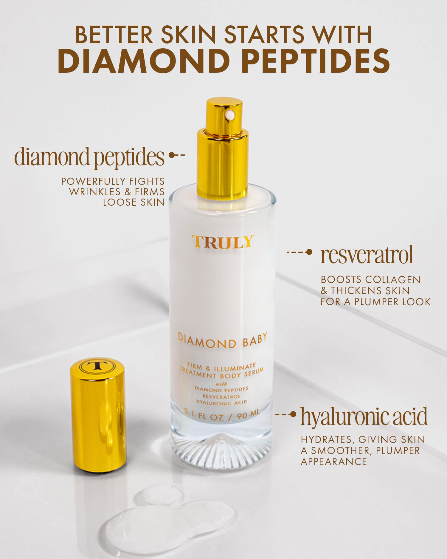 Diamond Baby serum bottle