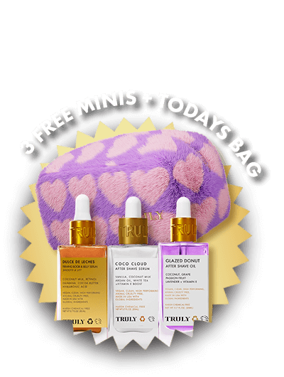 Three mini products with a purple pouch as gifts on Labour Day Sale 2025 