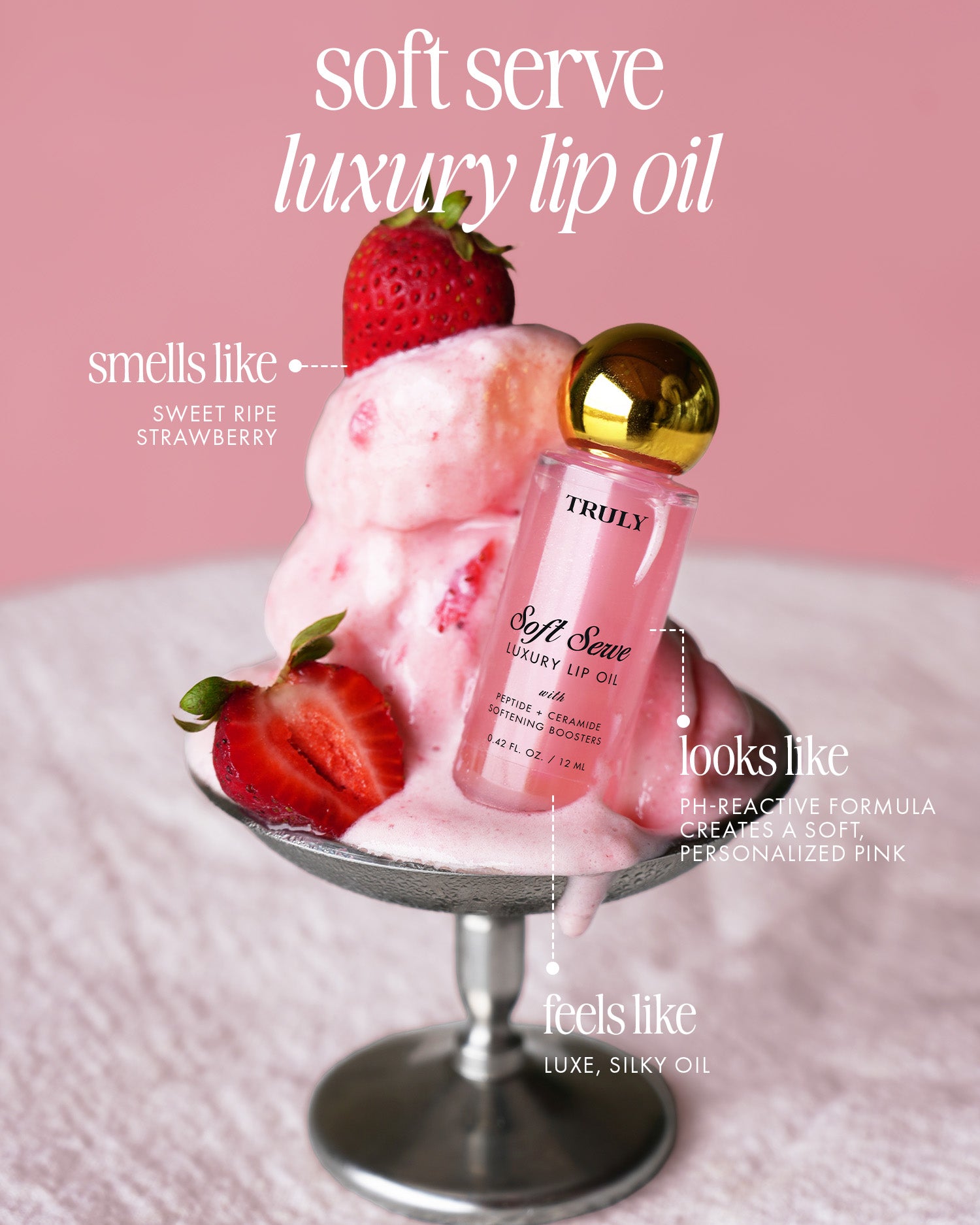 Aceites labiales de péptidos de lujo