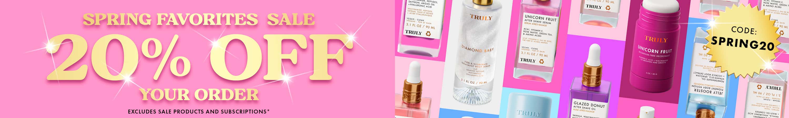 Enjoy 20% off your order during our Spring Favorites Sale—available for a limited time!