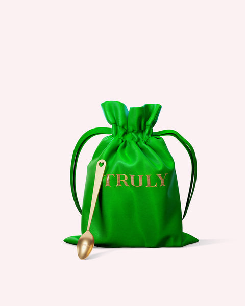 Green Satin Pouch