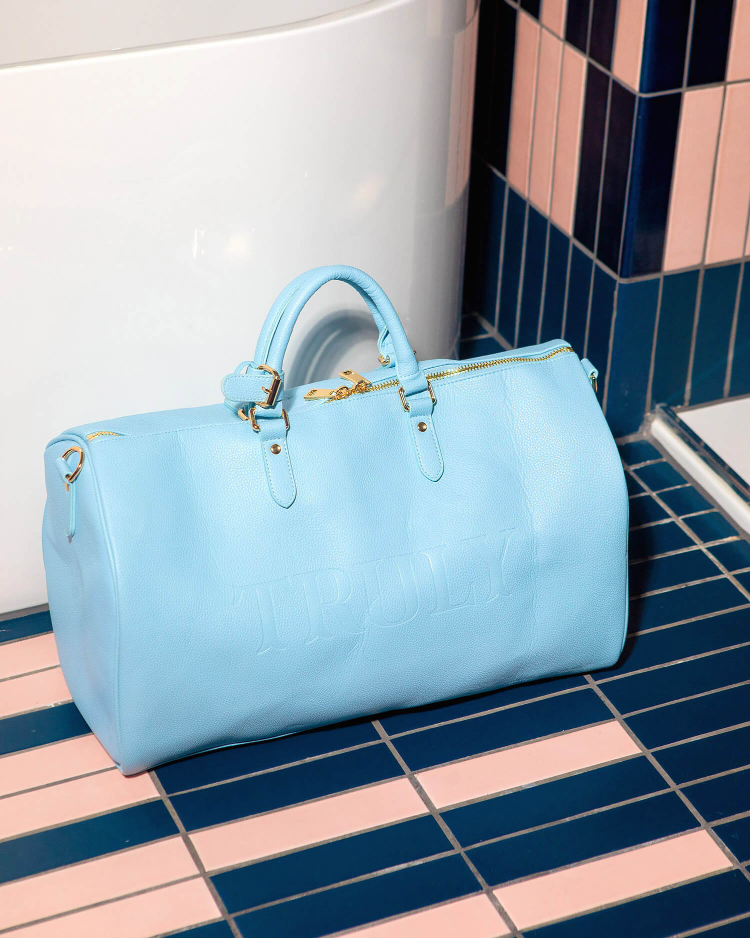 Truly Blue Duffle Bag, Vegan