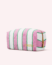 Truly Pink Terry Stripe Bag